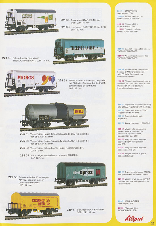 Liliput Modelleisenbahn Katalog 1979