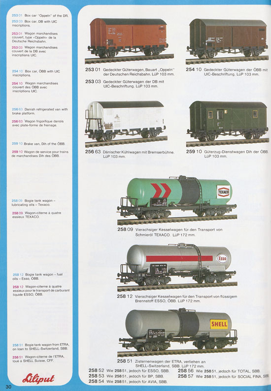 Liliput Modelleisenbahn Katalog 1979