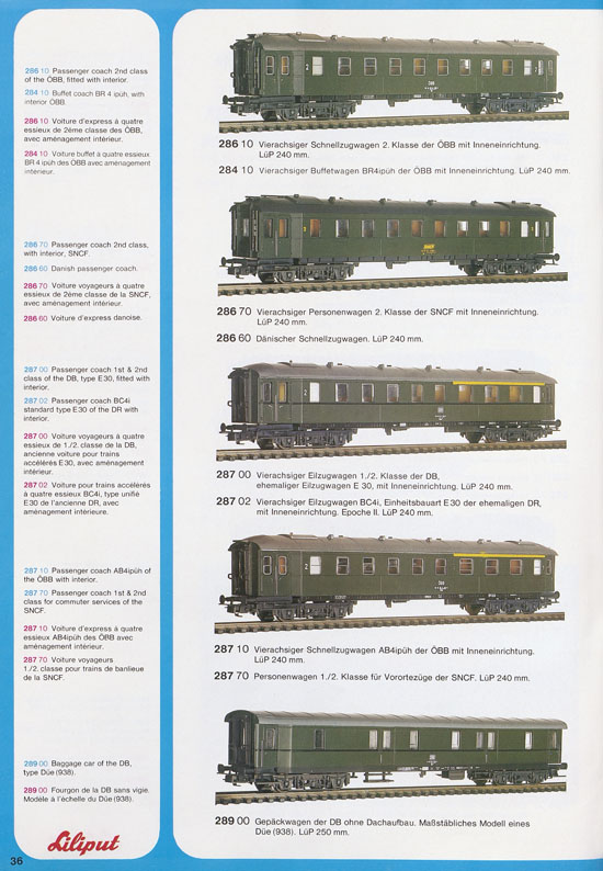 Liliput Modelleisenbahn Katalog 1979