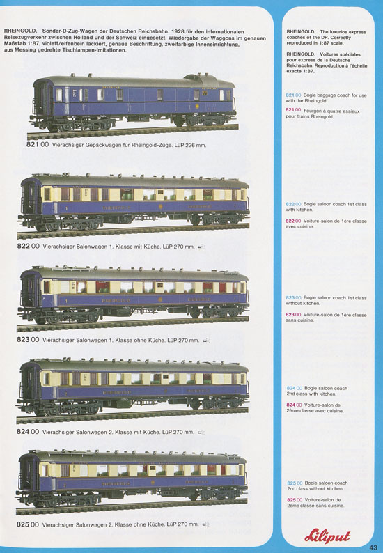 Liliput Modelleisenbahn Katalog 1979