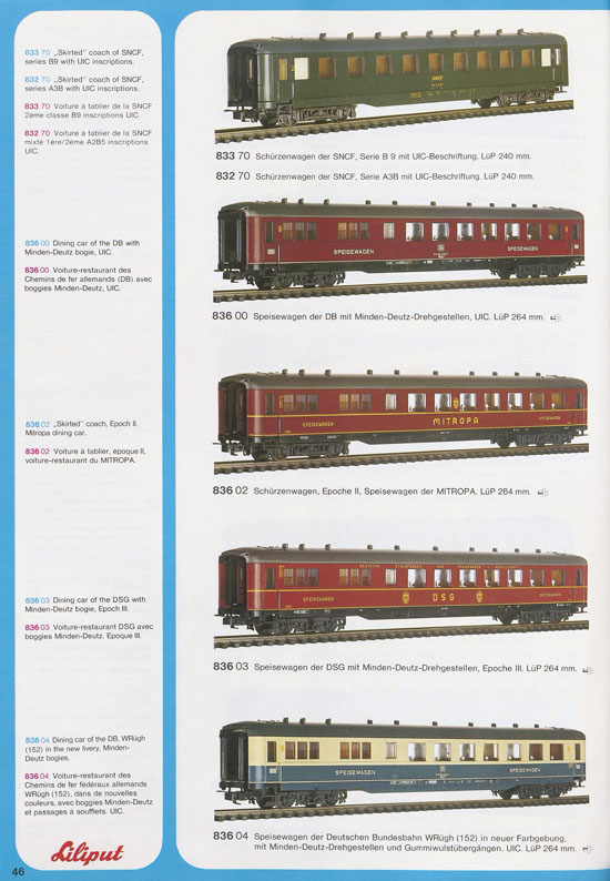 Liliput Modelleisenbahn Katalog 1979