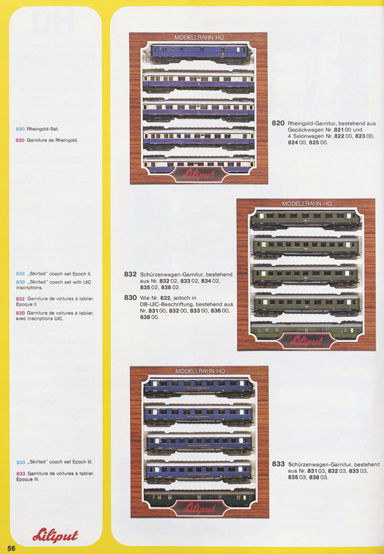 Liliput Modelleisenbahn Katalog 1979