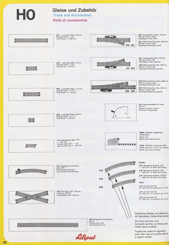 Liliput Modelleisenbahn Katalog 1979