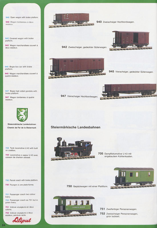 Liliput Modelleisenbahn Katalog 1979