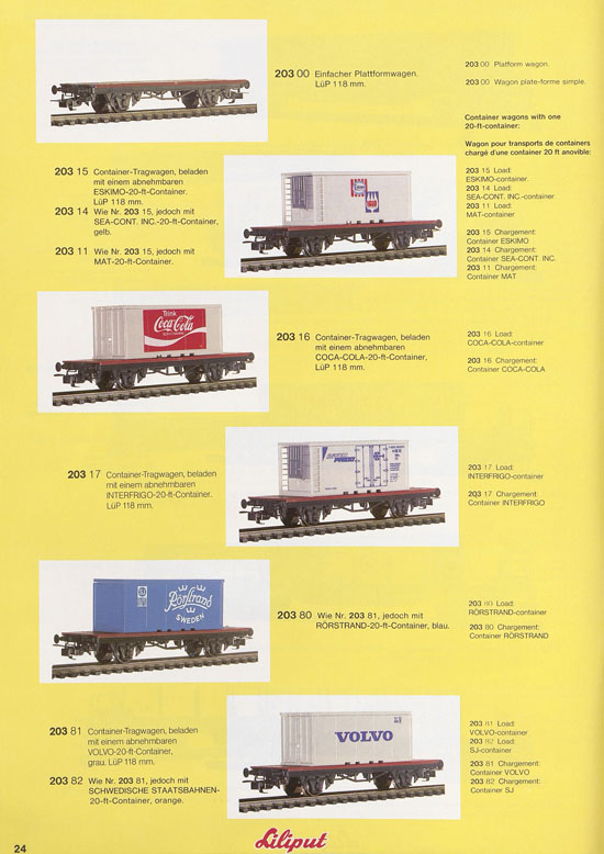 Liliput Modelleisenbahn Katalog 1981