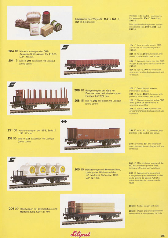 Liliput Modelleisenbahn Katalog 1981