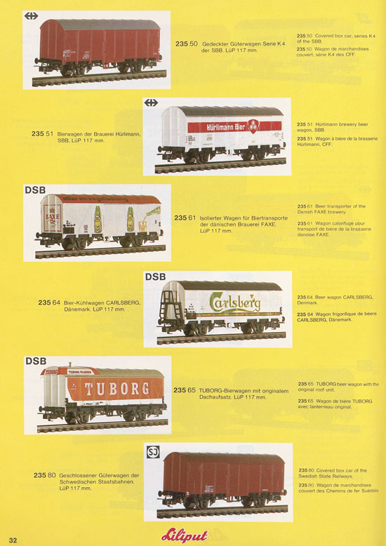 Liliput Modelleisenbahn Katalog 1981