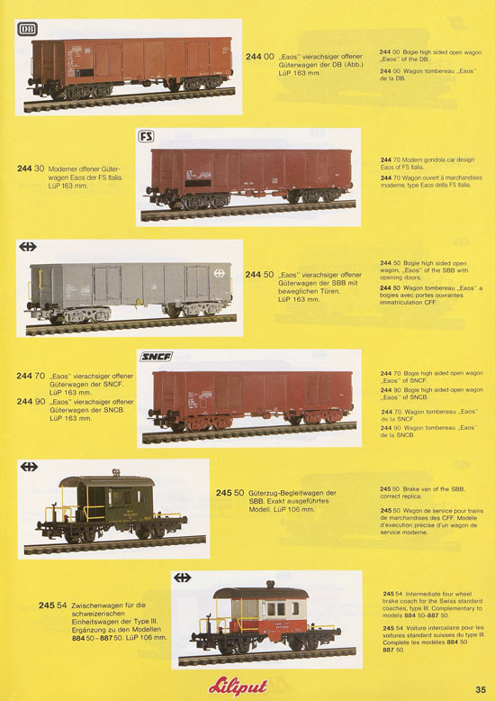 Liliput Modelleisenbahn Katalog 1981