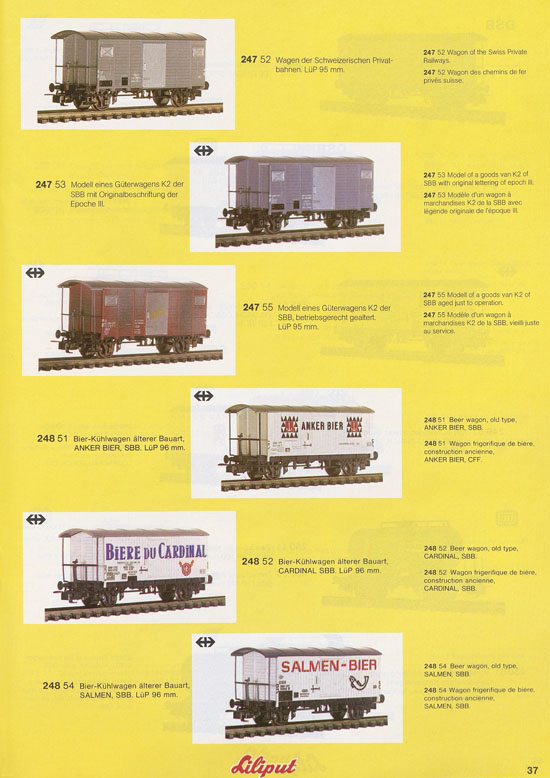 Liliput Modelleisenbahn Katalog 1981