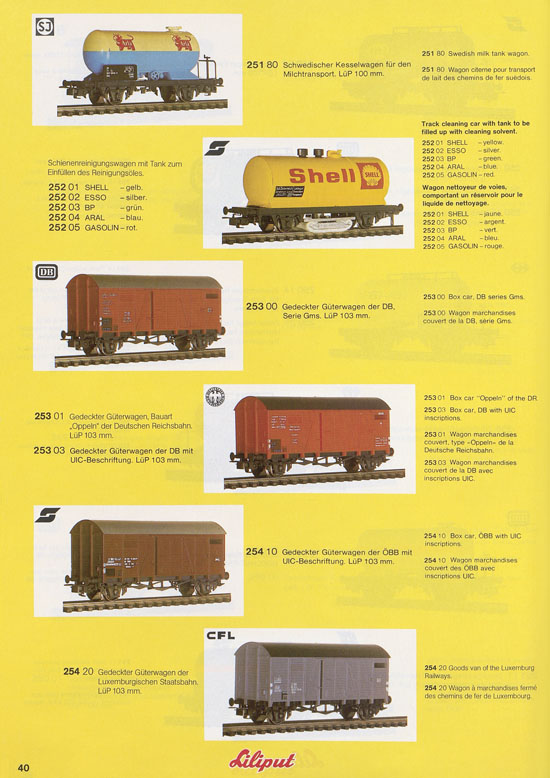 Liliput Modelleisenbahn Katalog 1981