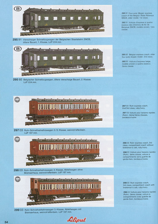 Liliput Modelleisenbahn Katalog 1981