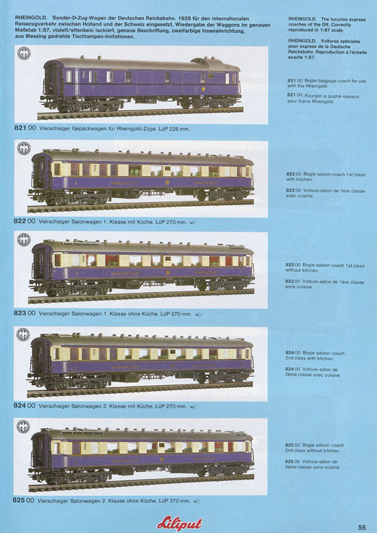 Liliput Modelleisenbahn Katalog 1981