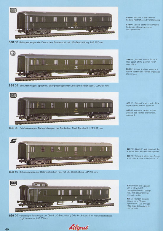 Liliput Modelleisenbahn Katalog 1981