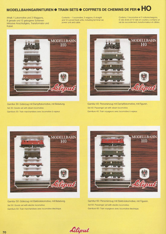Liliput Modelleisenbahn Katalog 1981