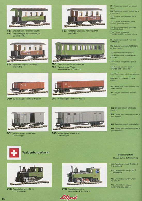 Liliput Modelleisenbahn Katalog 1981