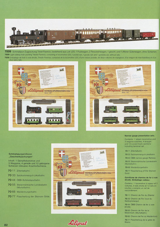 Liliput Modelleisenbahn Katalog 1981