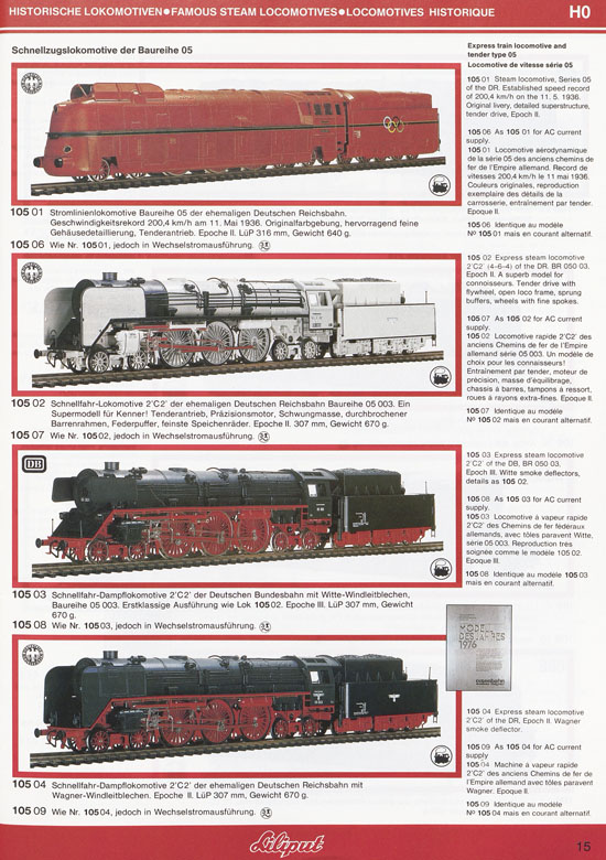 Liliput Modelleisenbahn Katalog 1984