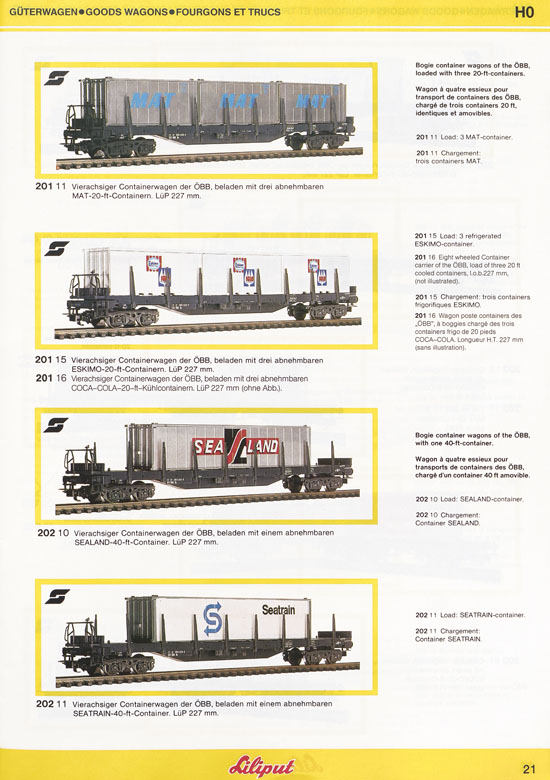 Liliput Modelleisenbahn Katalog 1984