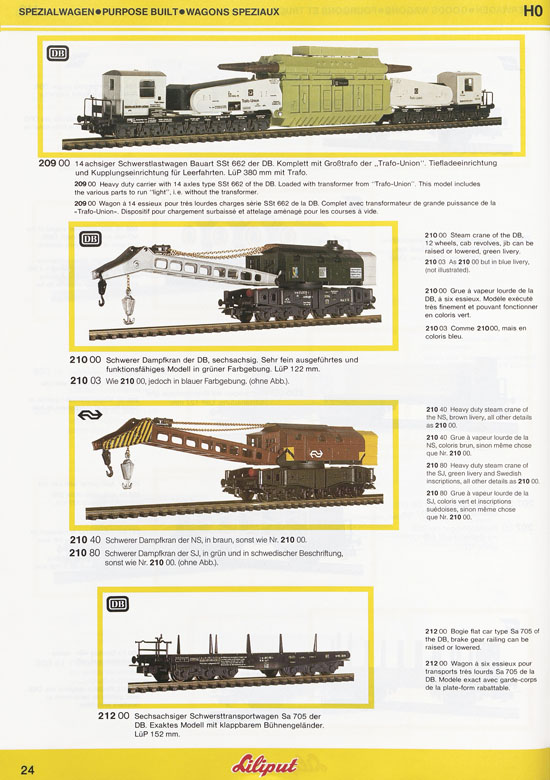 Liliput Modelleisenbahn Katalog 1984