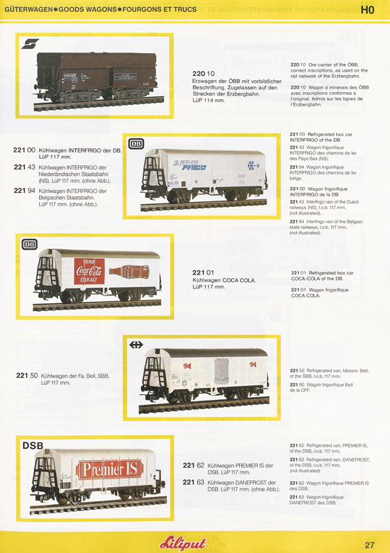 Liliput Modelleisenbahn Katalog 1984