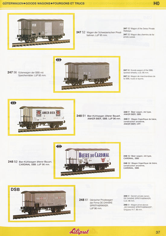 Liliput Modelleisenbahn Katalog 1984