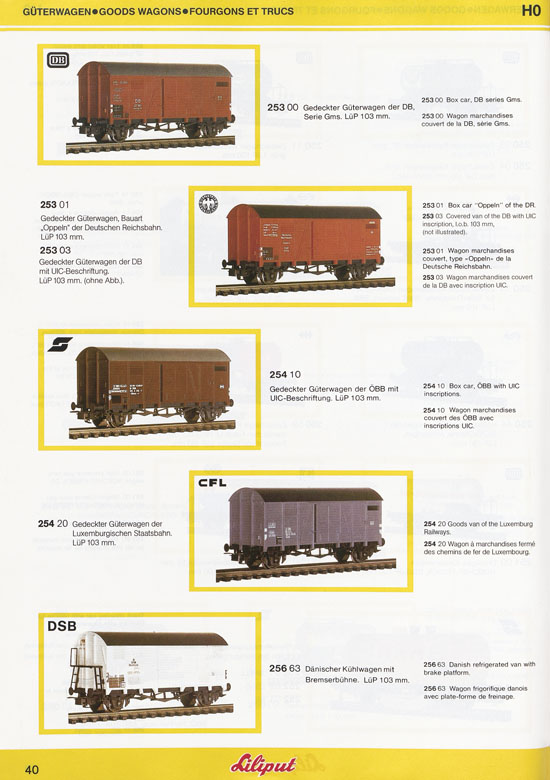 Liliput Modelleisenbahn Katalog 1984