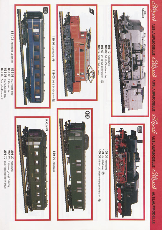 Liliput Modelleisenbahn Katalog 1984