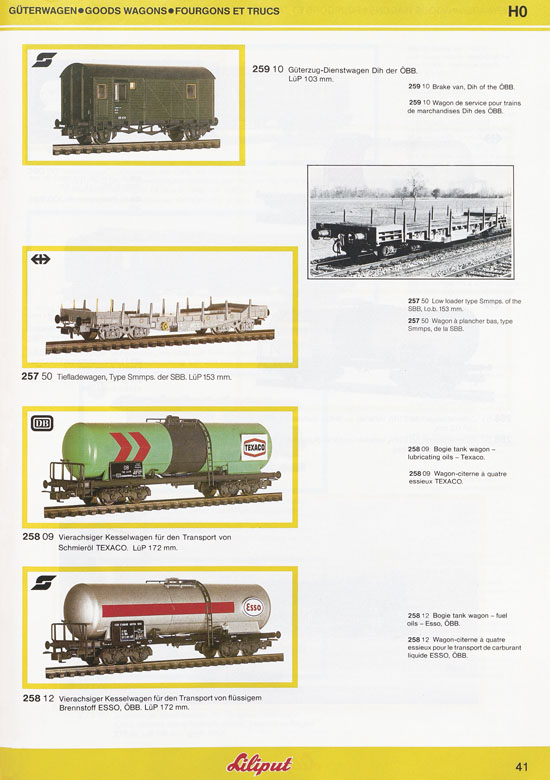 Liliput Modelleisenbahn Katalog 1984