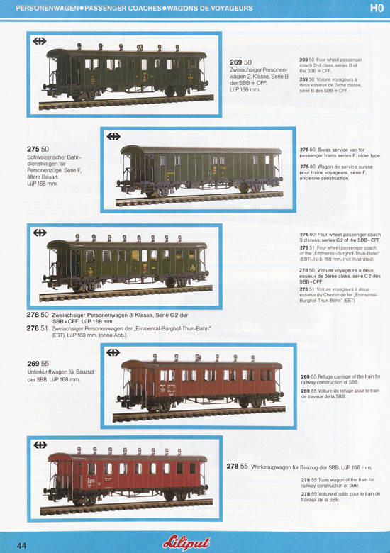 Liliput Modelleisenbahn Katalog 1984