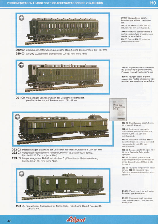 Liliput Modelleisenbahn Katalog 1984