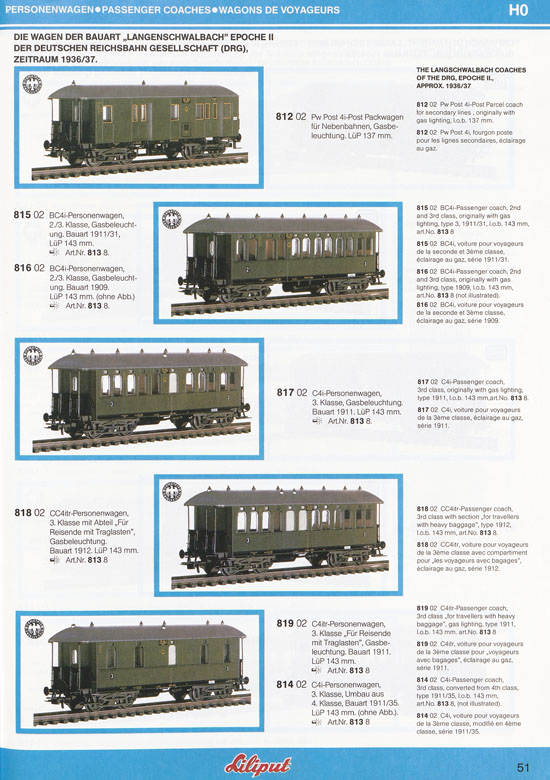 Liliput Modelleisenbahn Katalog 1984