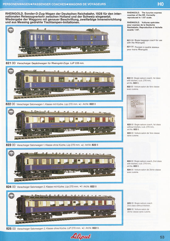 Liliput Modelleisenbahn Katalog 1984