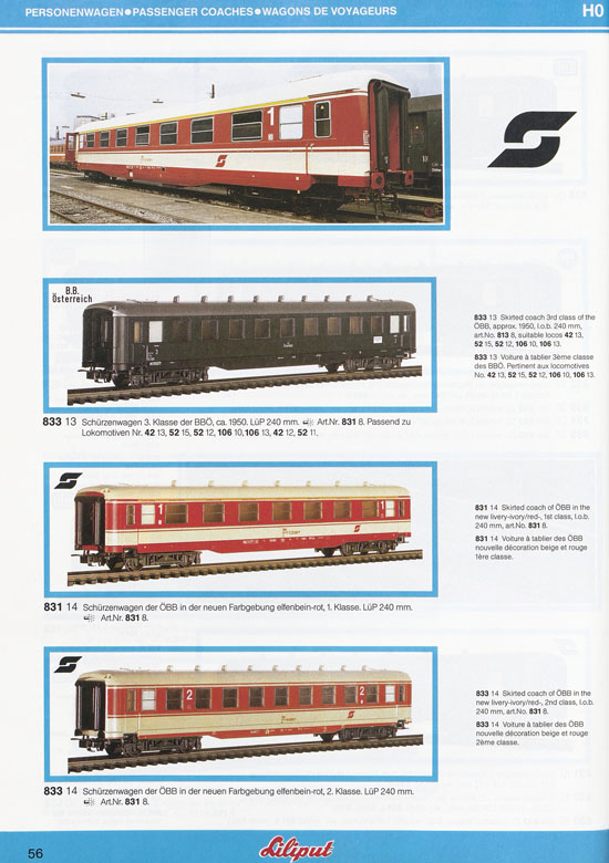 Liliput Modelleisenbahn Katalog 1984