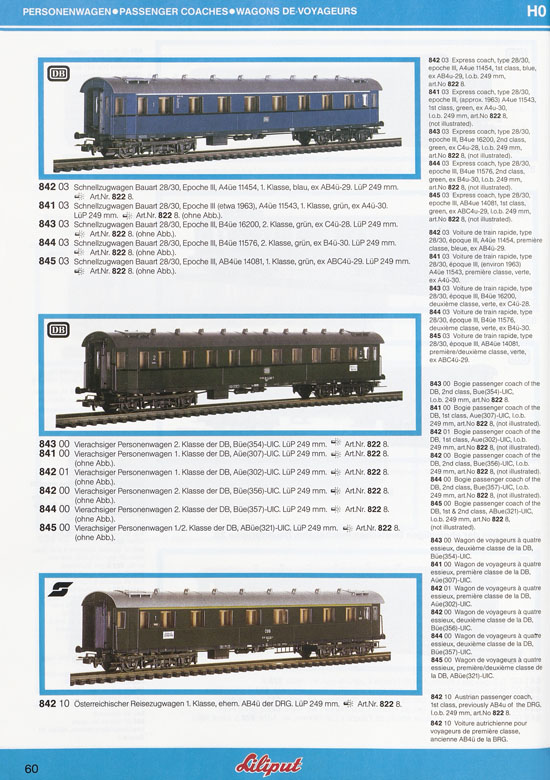 Liliput Modelleisenbahn Katalog 1984