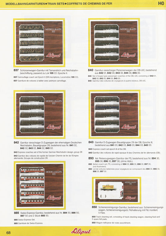 Liliput Modelleisenbahn Katalog 1984