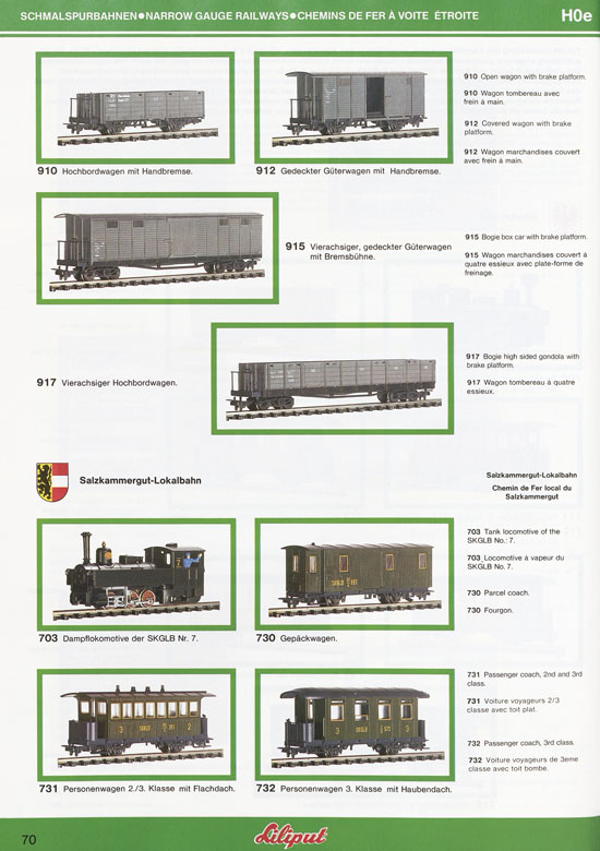 Liliput Modelleisenbahn Katalog 1984