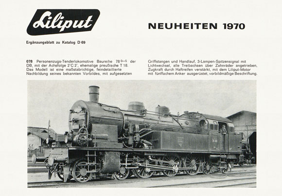 Liliput Neuheiten 1970