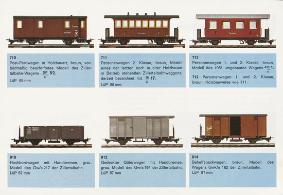 Liliput Schmalspurbahnen H0e 1970