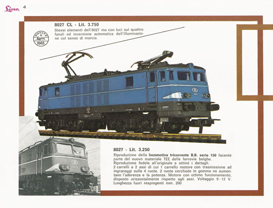 Lima Catalogo 1965-1966