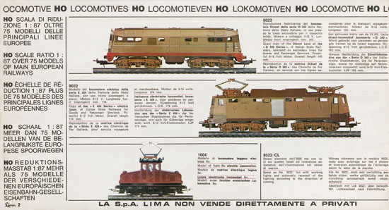 Lima Catalogo 1967-1968