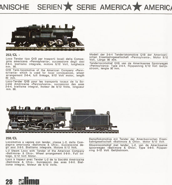 Lima Catalogo Micro Model N 1970-1971