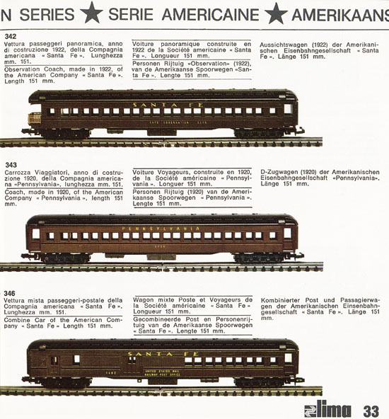 Lima Catalogo Micro Model N 1970-1971