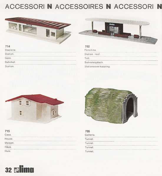 Lima Catalogo Micro Model N 1972-1973