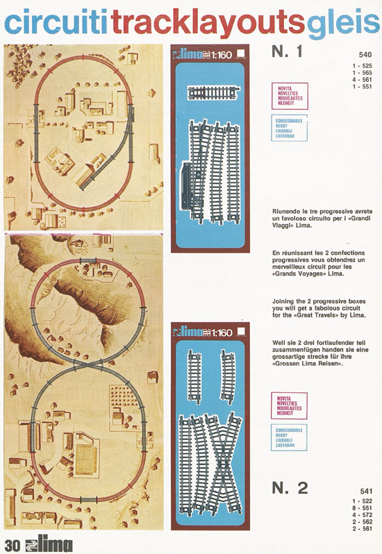 Lima Catalogo Micro Model N 1974-1975