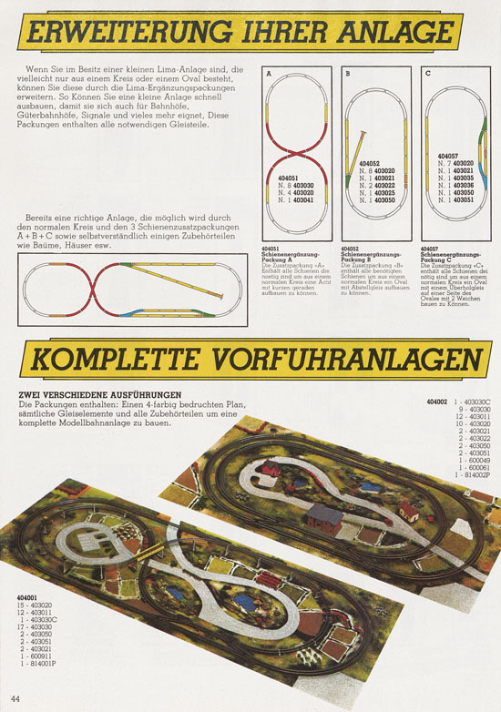 Lima Katalog 1980-1981