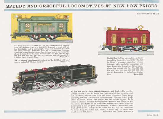 Lionel catalog 1932