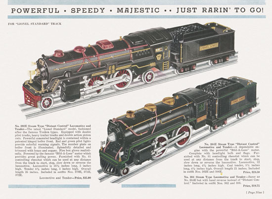 Lionel catalog 1932