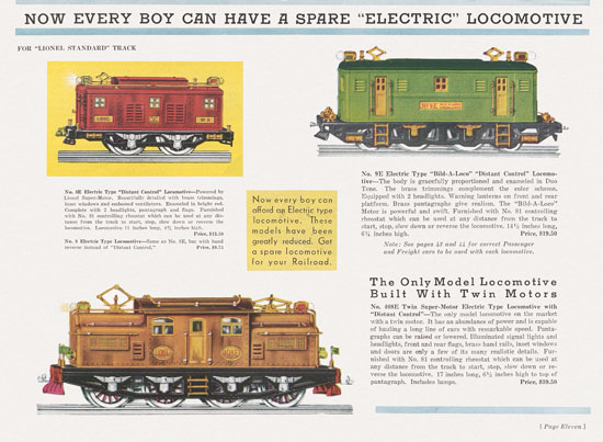 Lionel catalog 1932