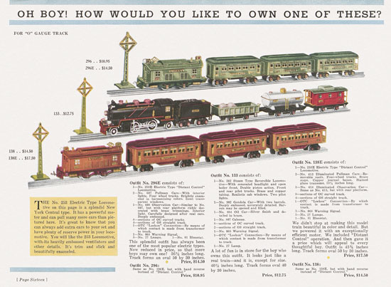 Lionel catalog 1932