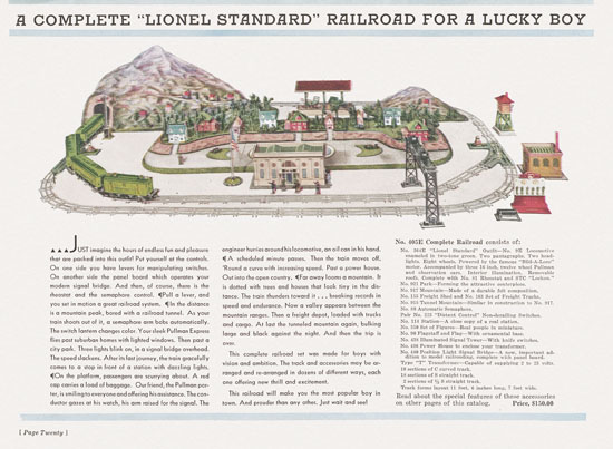 Lionel catalog 1932